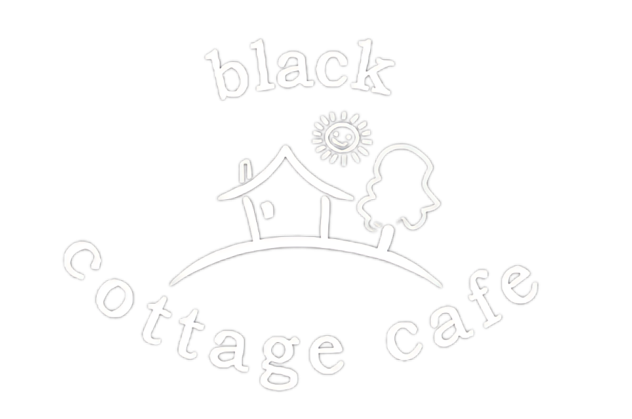 Black cottage cafe transparent logo